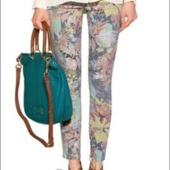 Anthropologie Denim - Current/Elliott Stiletto Tropical Safari destroyed